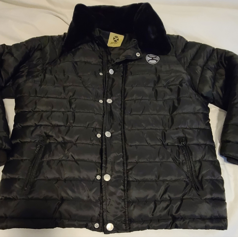 Hooey Men's Puffer Jacket Black Size M